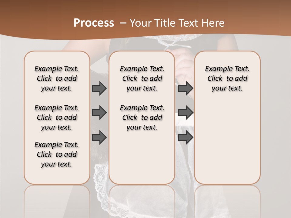 Smiling Maid Youth PowerPoint Template