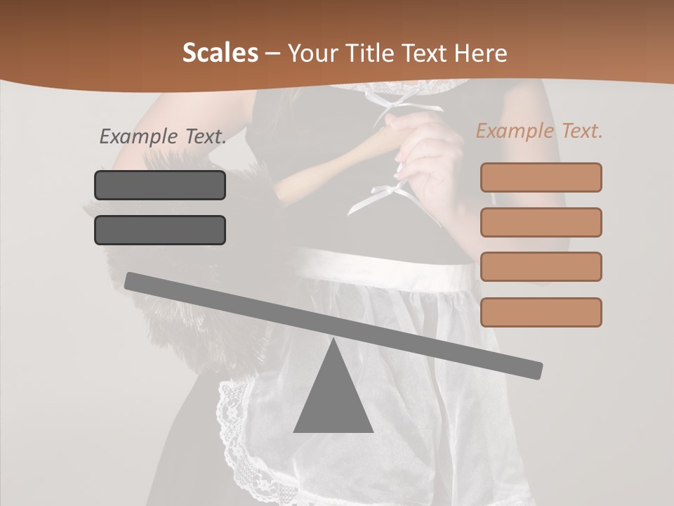 Smiling Maid Youth PowerPoint Template