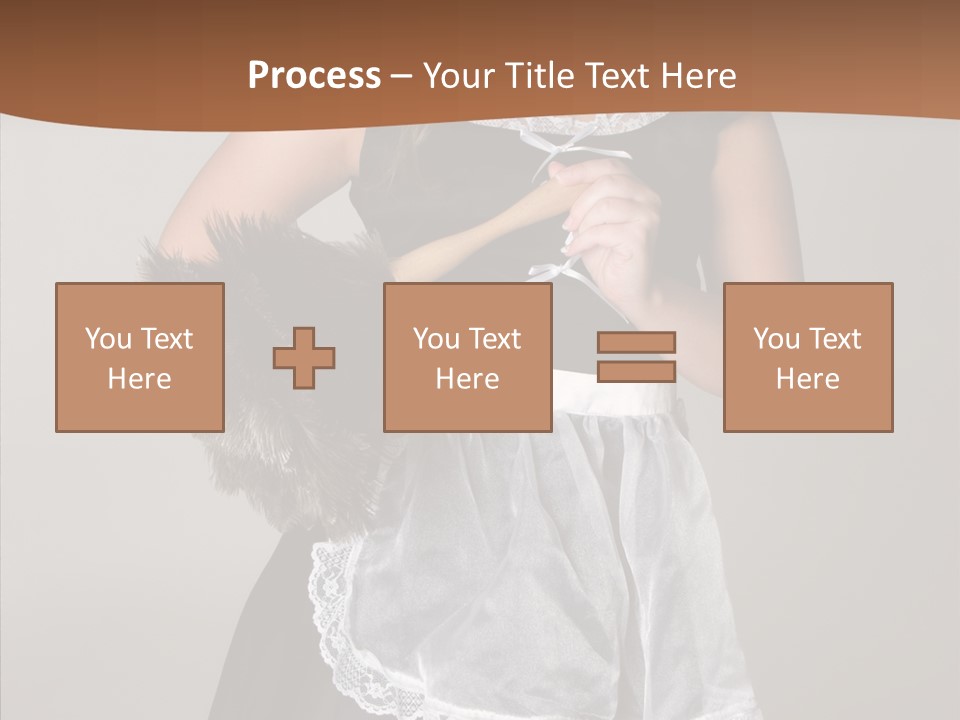 Smiling Maid Youth PowerPoint Template