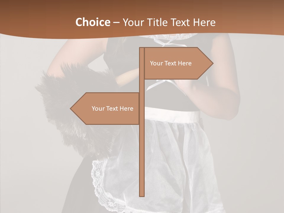 Smiling Maid Youth PowerPoint Template