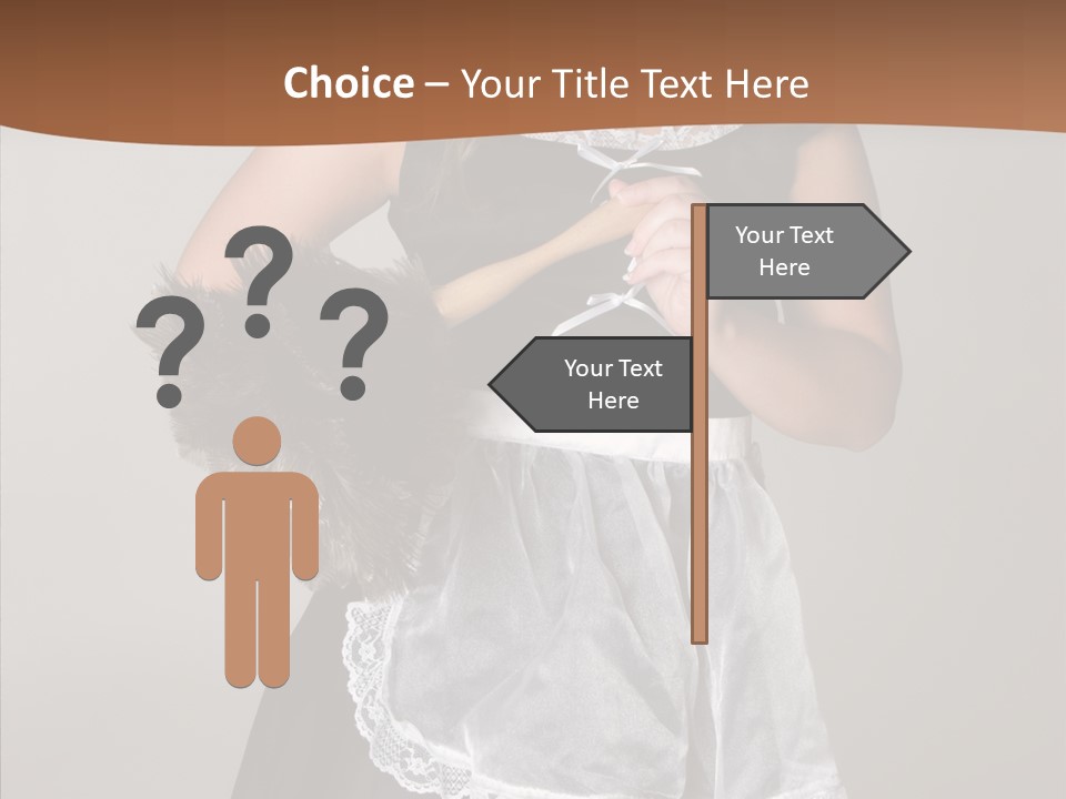 Smiling Maid Youth PowerPoint Template