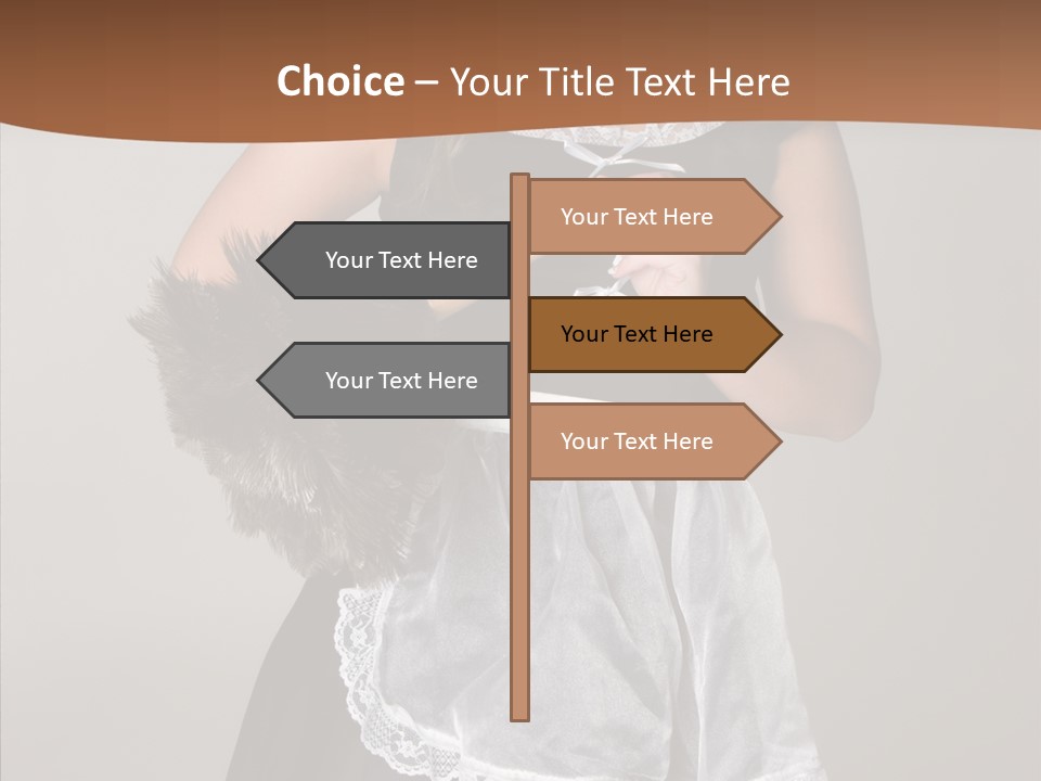 Smiling Maid Youth PowerPoint Template