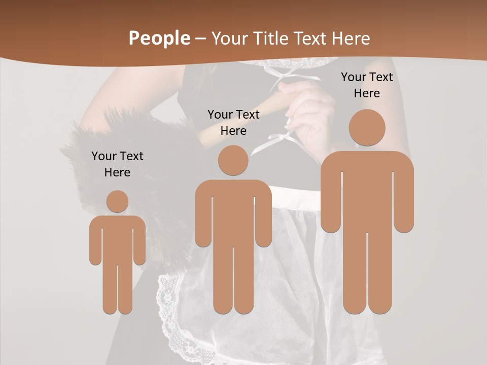 Smiling Maid Youth PowerPoint Template