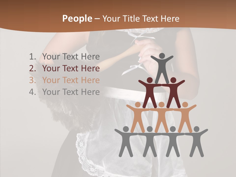 Smiling Maid Youth PowerPoint Template