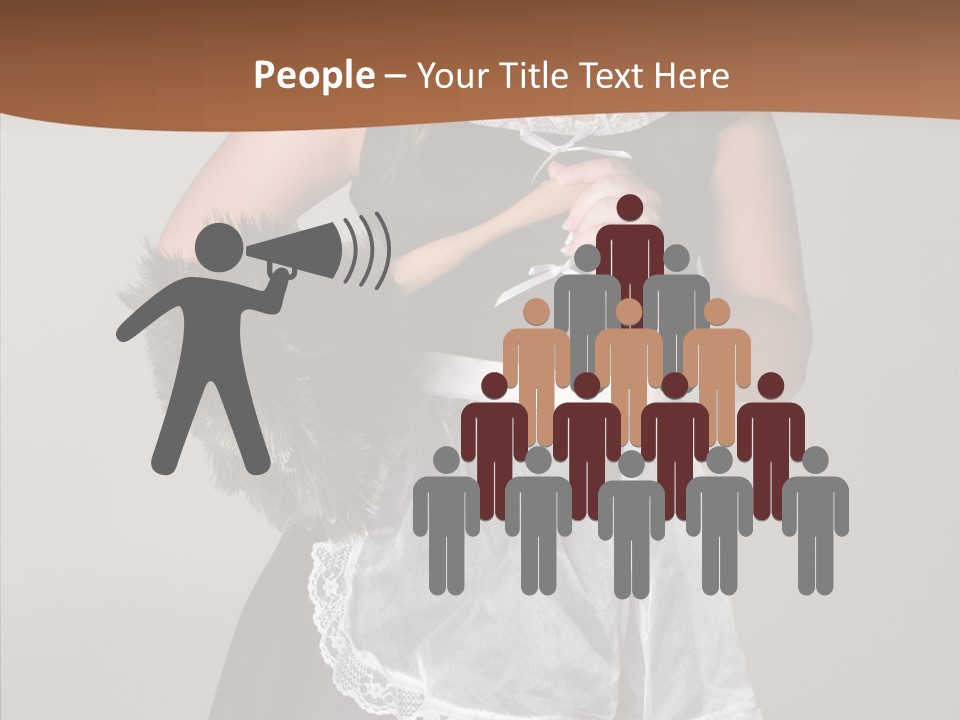 Smiling Maid Youth PowerPoint Template