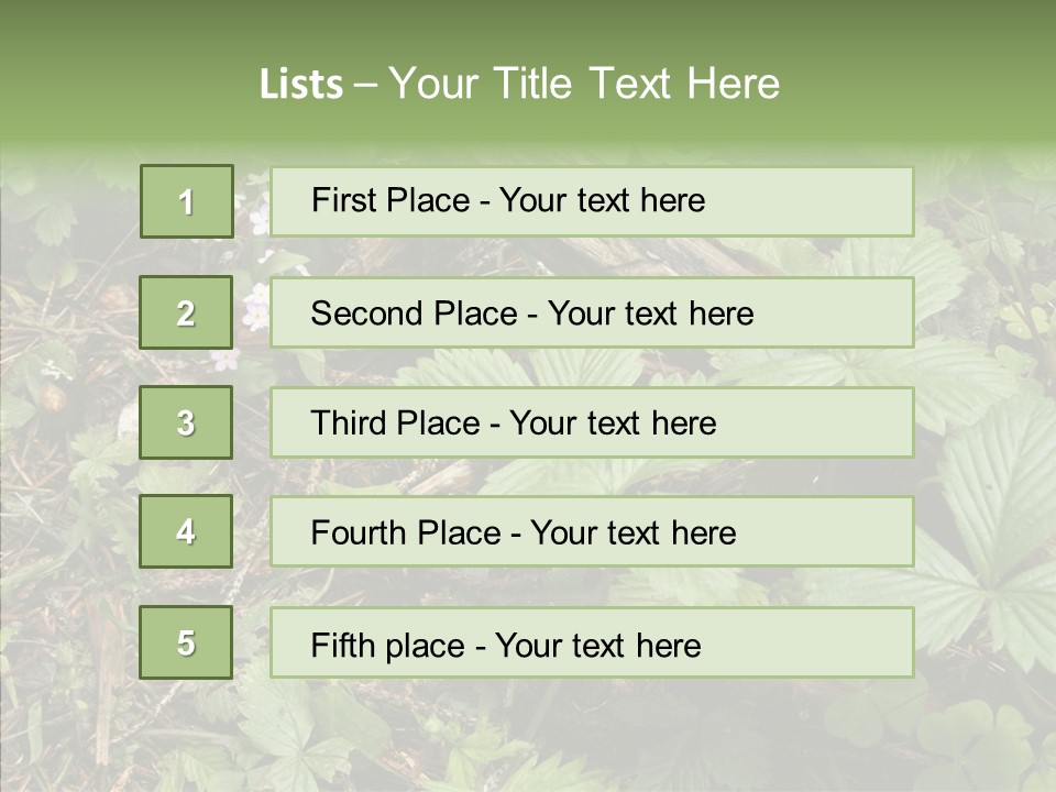 Generic Grass Leafs PowerPoint Template