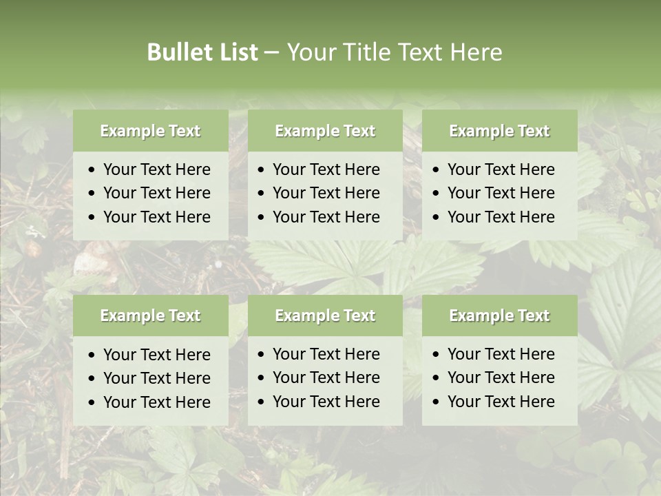 Generic Grass Leafs PowerPoint Template