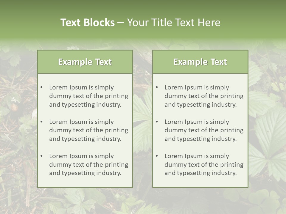 Generic Grass Leafs PowerPoint Template