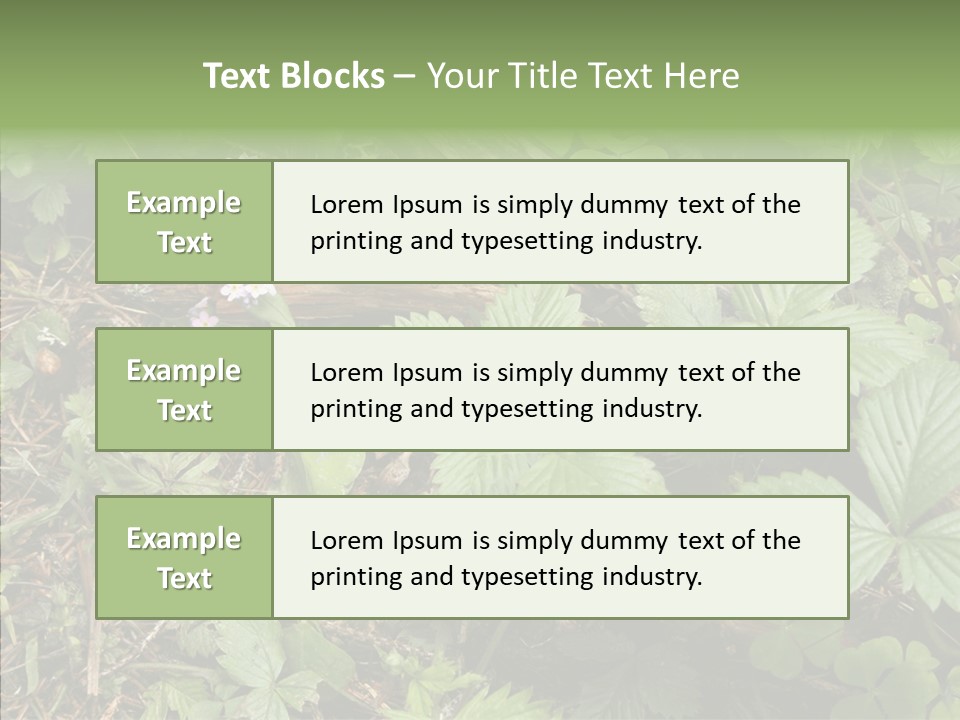 Generic Grass Leafs PowerPoint Template