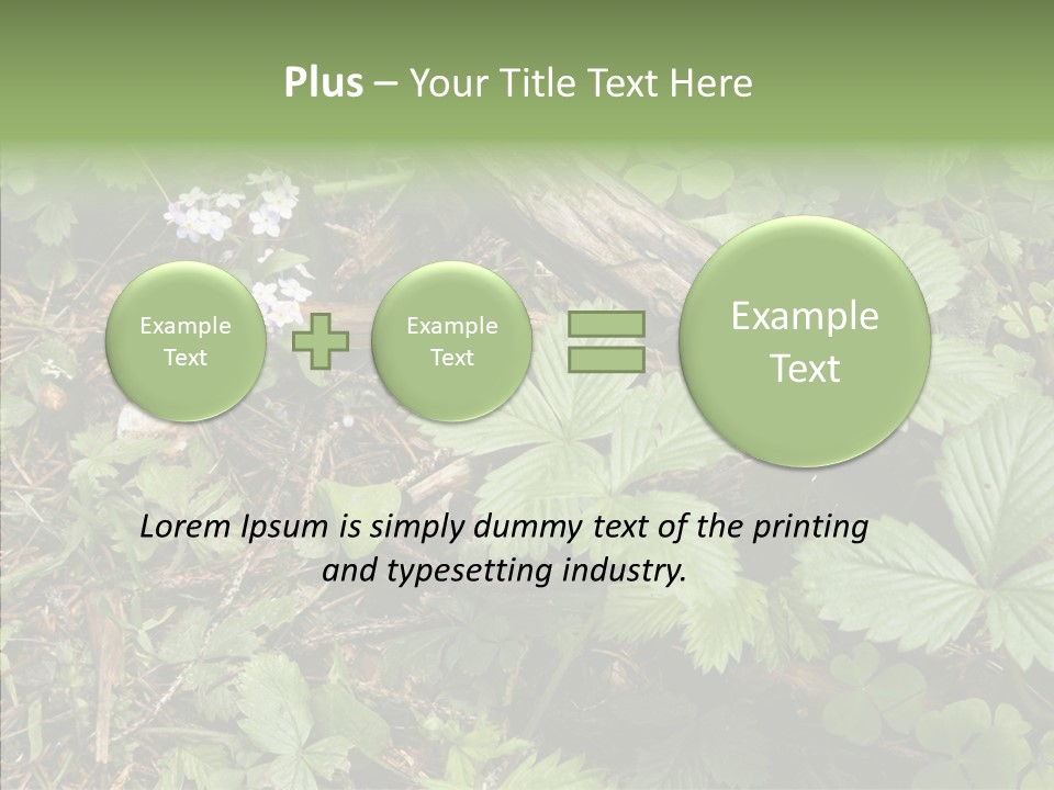Generic Grass Leafs PowerPoint Template