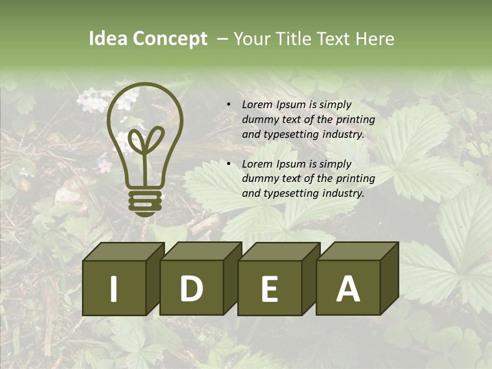 Generic Grass Leafs PowerPoint Template