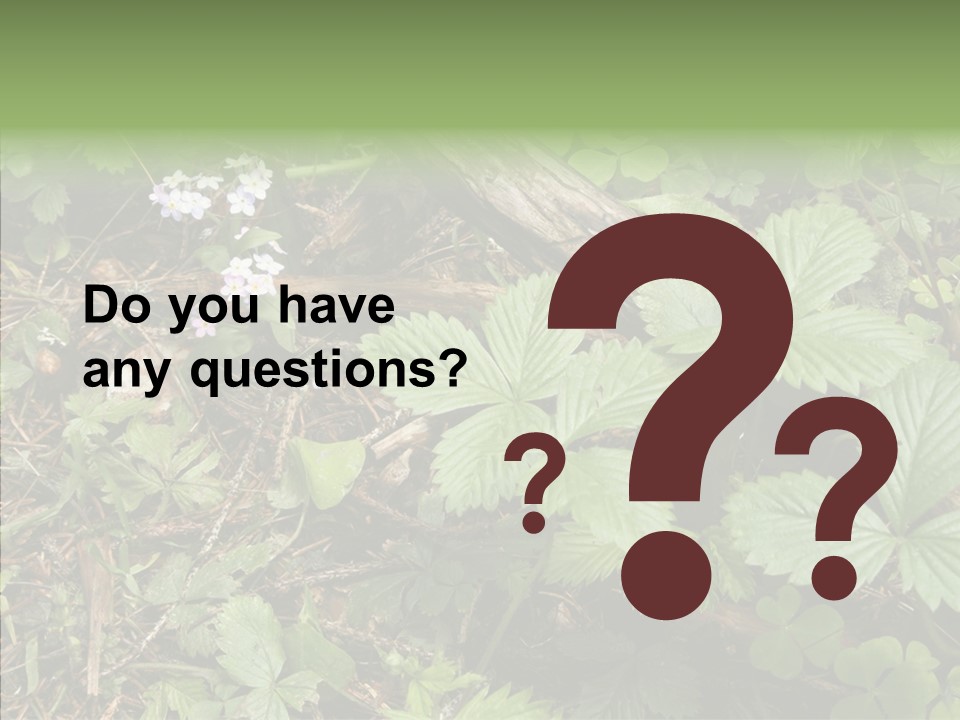 Generic Grass Leafs PowerPoint Template