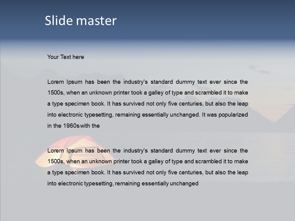 Tranquil Light Time PowerPoint Template