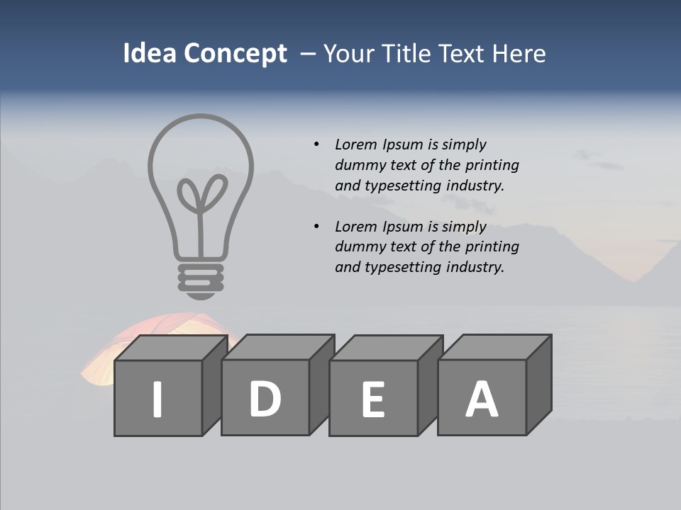 Tranquil Light Time PowerPoint Template