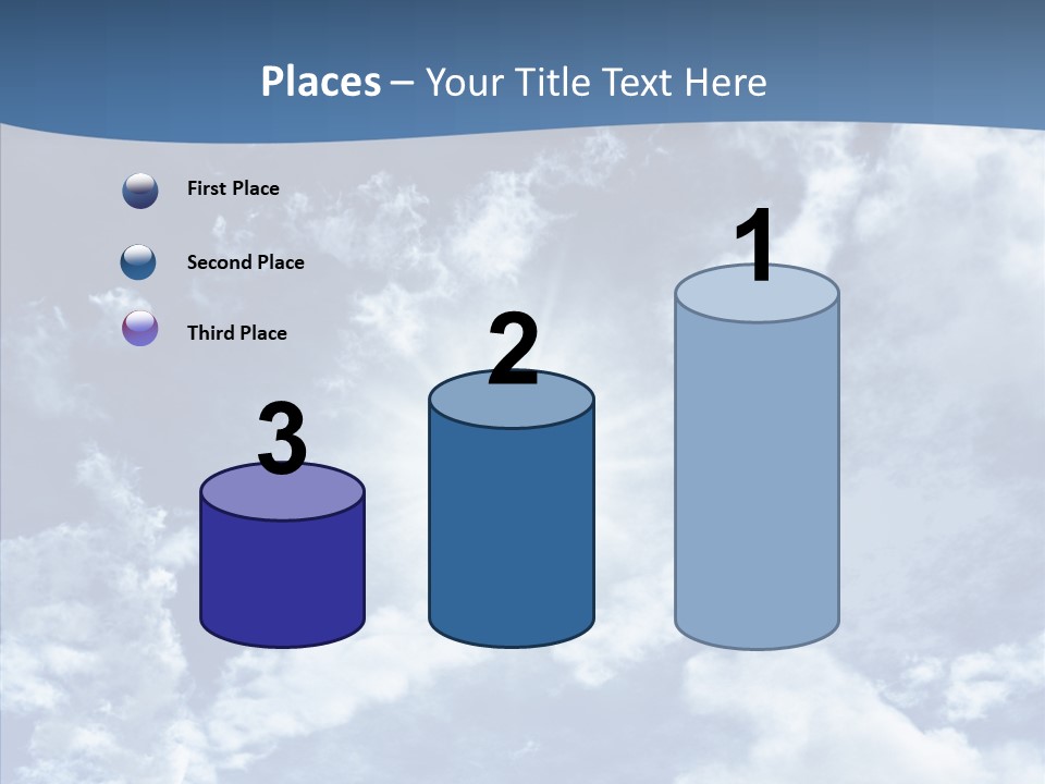 Panorama Bright Blue PowerPoint Template