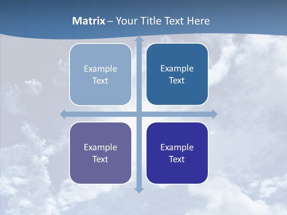 Panorama Bright Blue PowerPoint Template