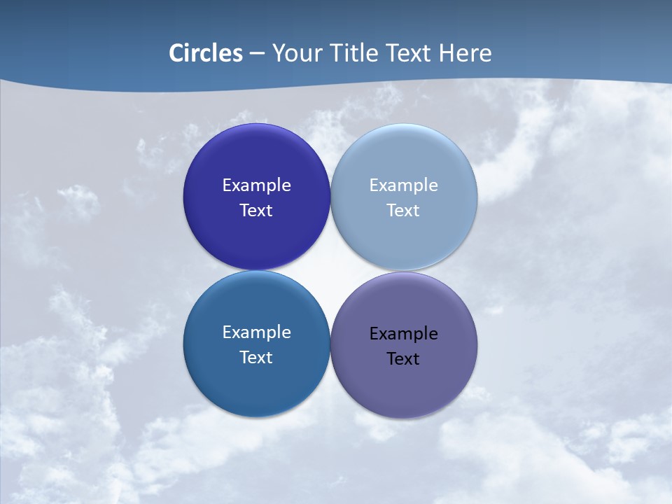 Panorama Bright Blue PowerPoint Template