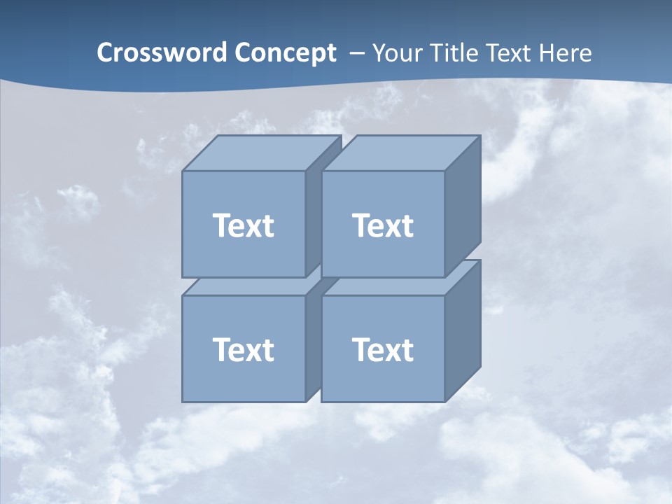 Panorama Bright Blue PowerPoint Template
