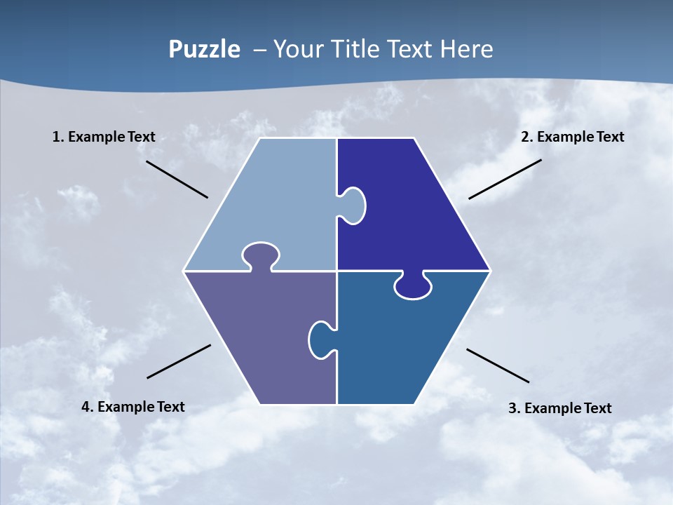 Panorama Bright Blue PowerPoint Template