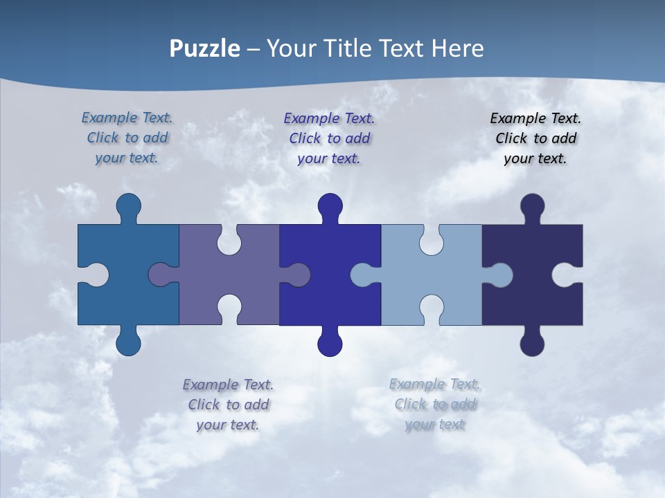 Panorama Bright Blue PowerPoint Template