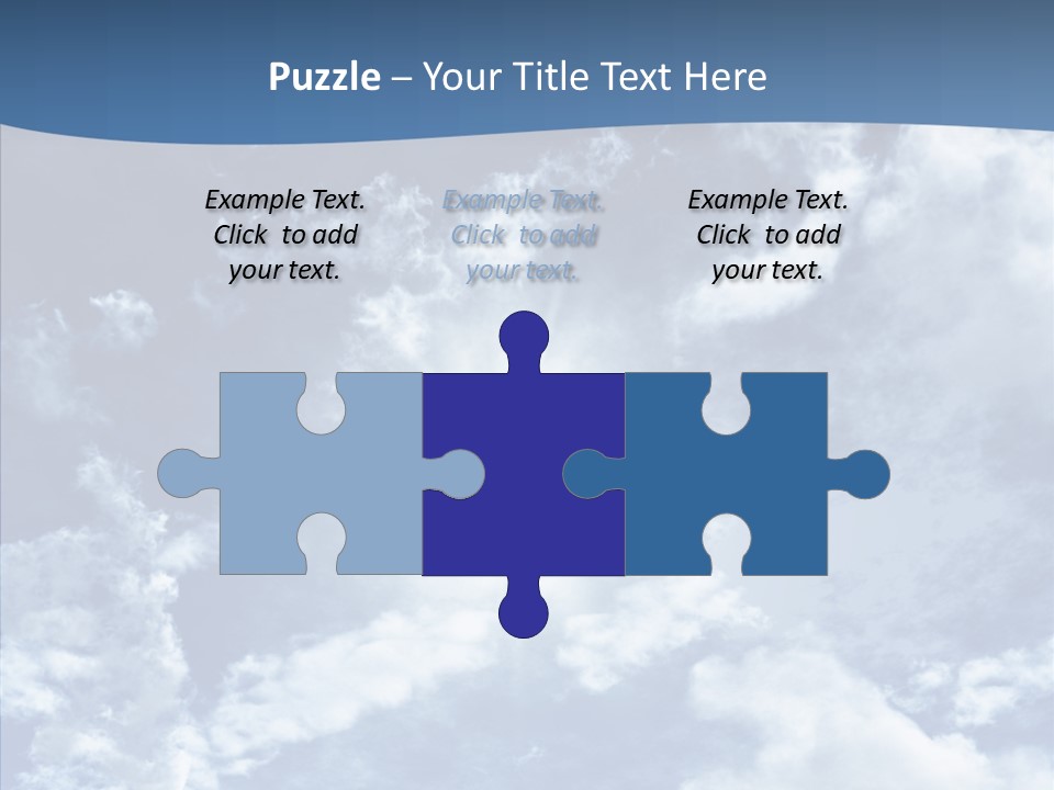 Panorama Bright Blue PowerPoint Template