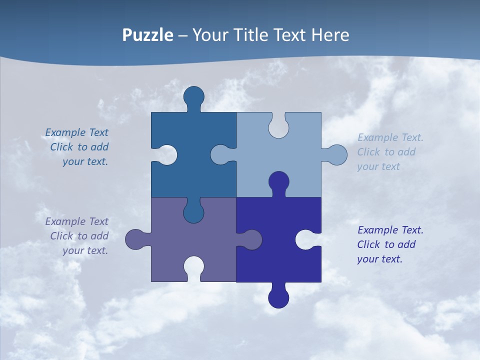 Panorama Bright Blue PowerPoint Template