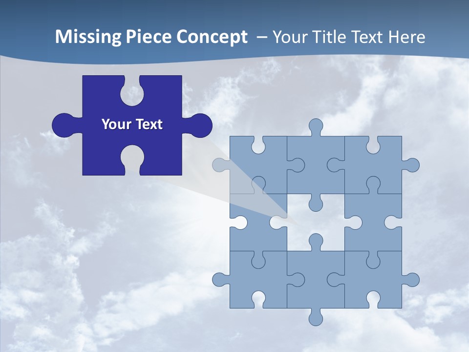 Panorama Bright Blue PowerPoint Template