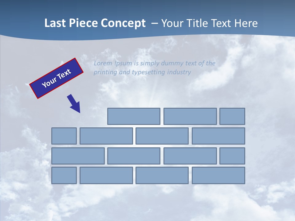 Panorama Bright Blue PowerPoint Template