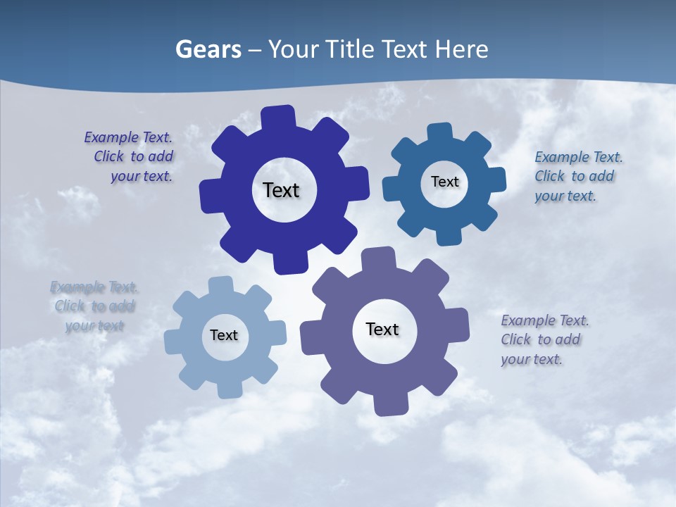 Panorama Bright Blue PowerPoint Template