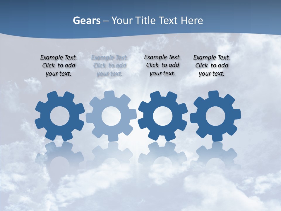 Panorama Bright Blue PowerPoint Template