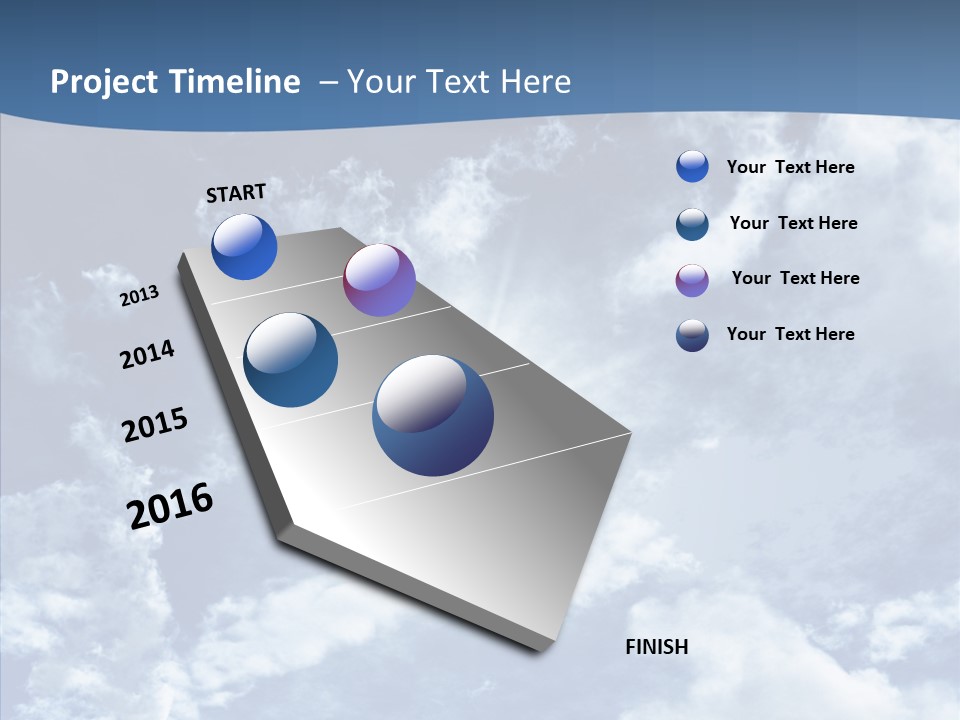 Panorama Bright Blue PowerPoint Template