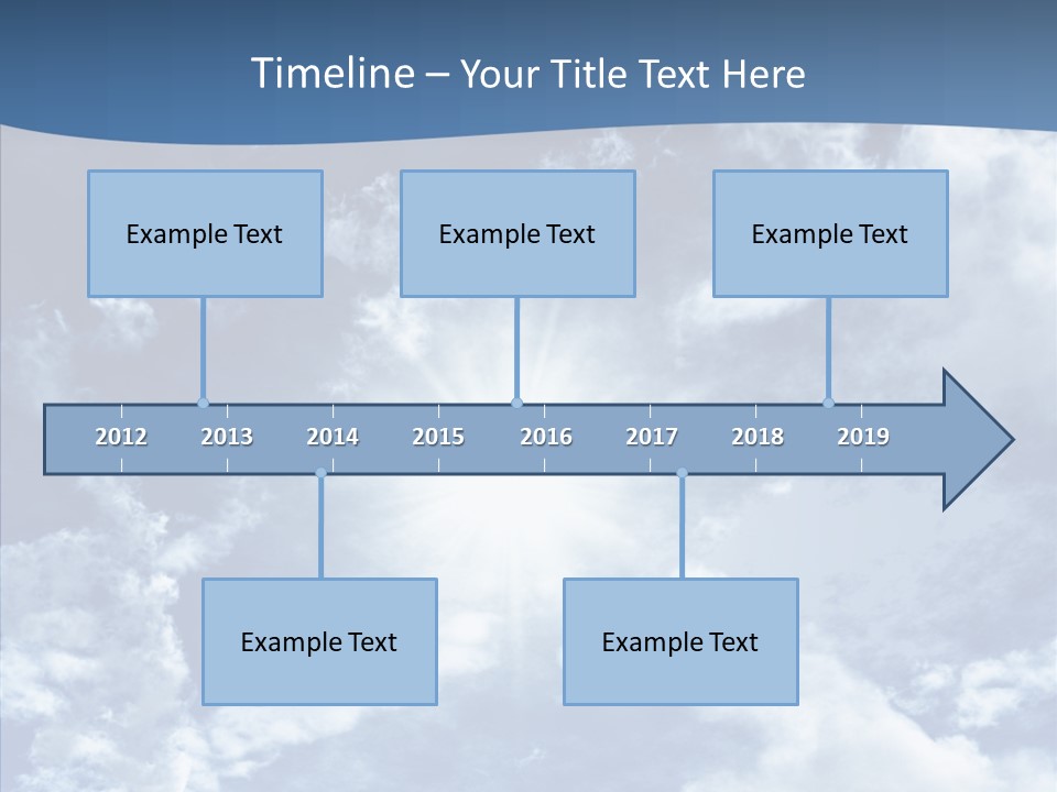 Panorama Bright Blue PowerPoint Template