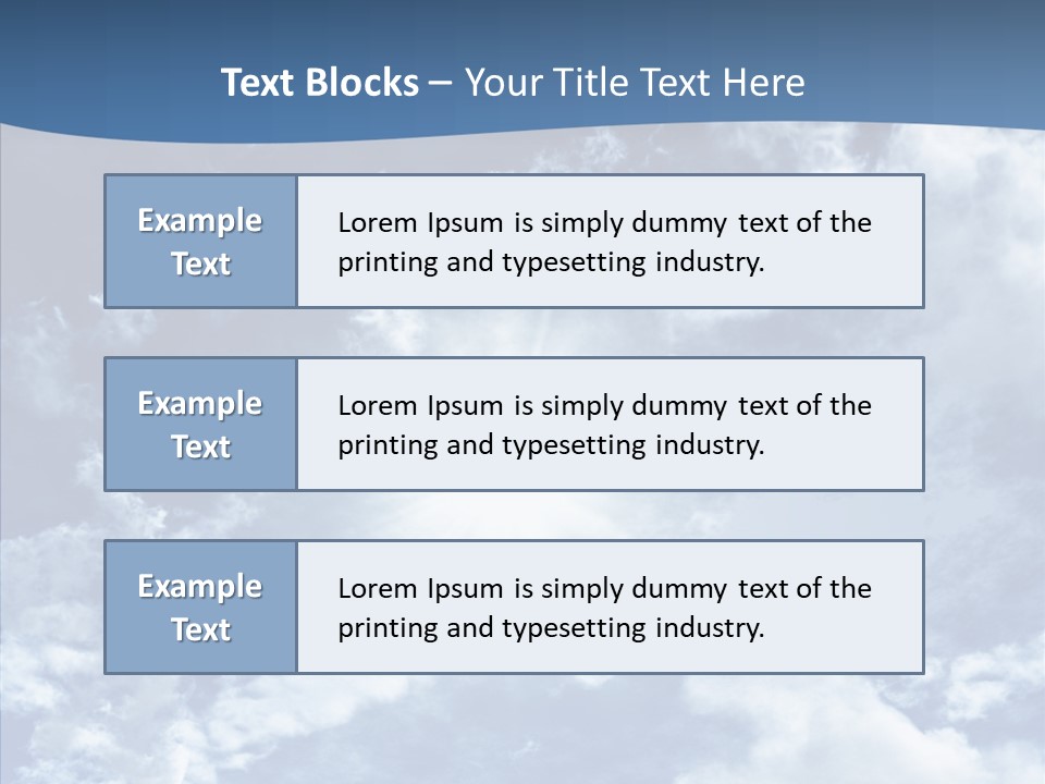 Panorama Bright Blue PowerPoint Template