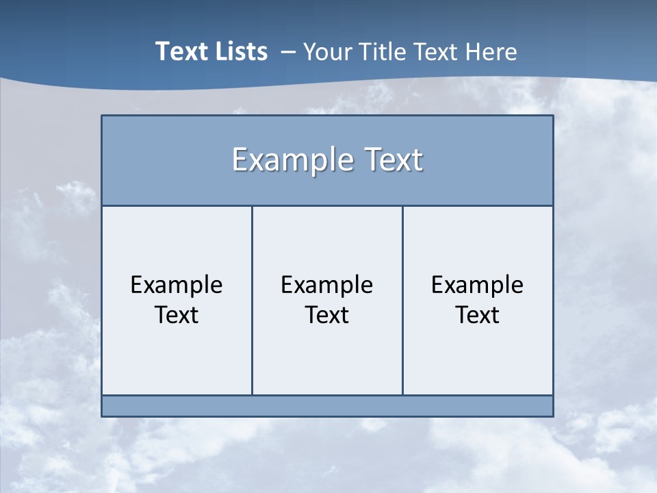 Panorama Bright Blue PowerPoint Template