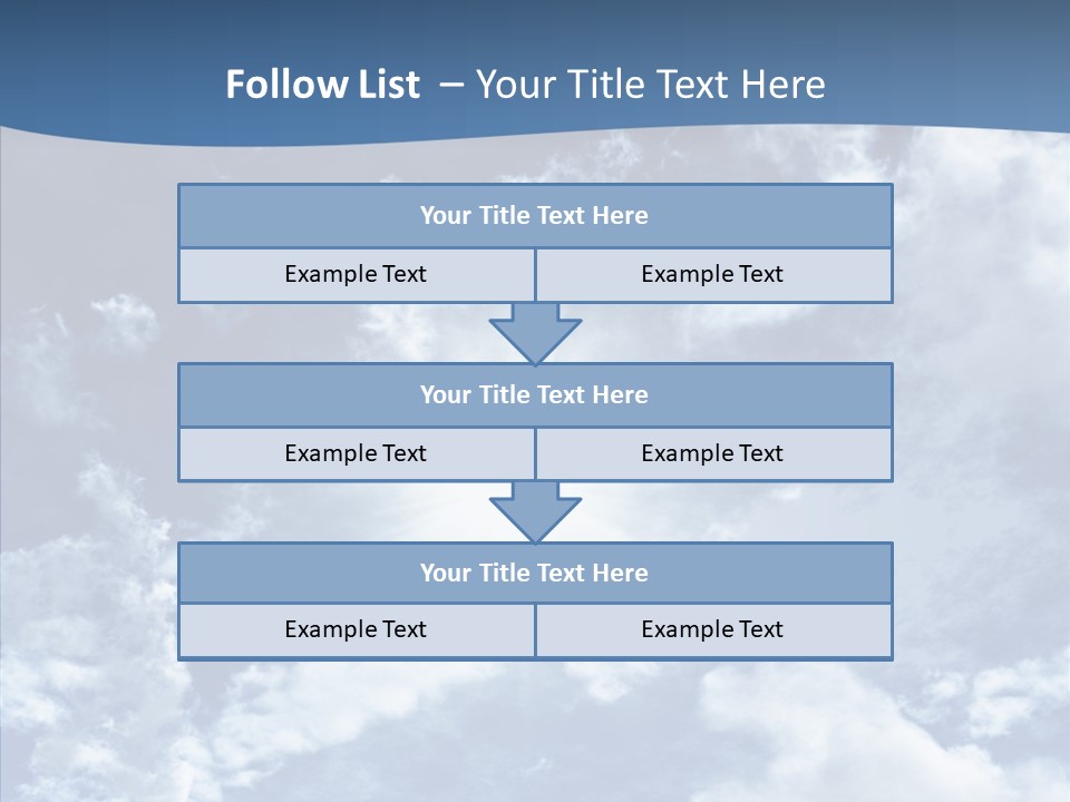 Panorama Bright Blue PowerPoint Template
