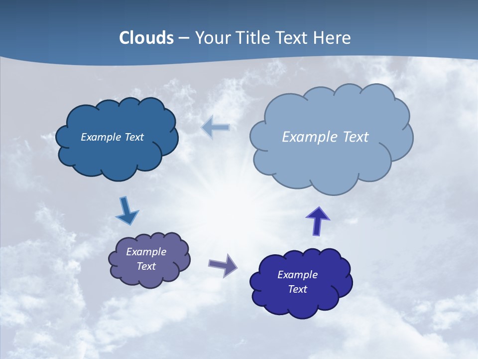 Panorama Bright Blue PowerPoint Template