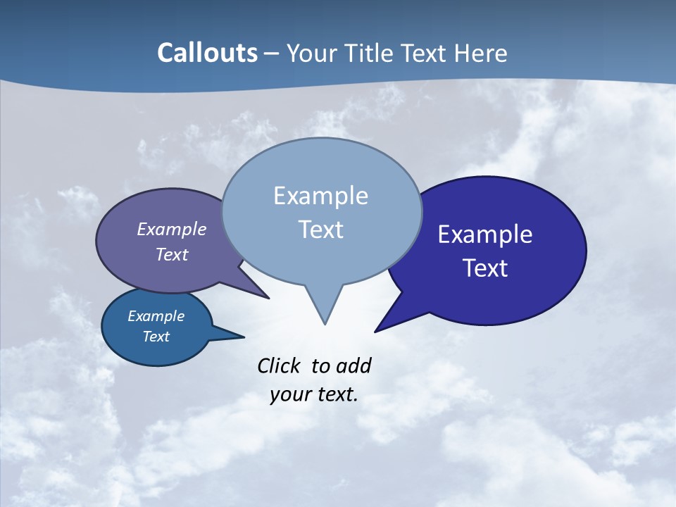 Panorama Bright Blue PowerPoint Template