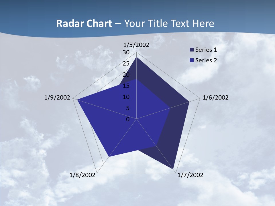 Panorama Bright Blue PowerPoint Template