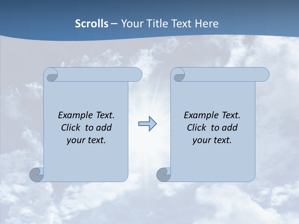 Panorama Bright Blue PowerPoint Template