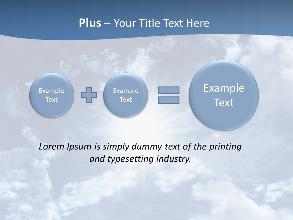 Panorama Bright Blue PowerPoint Template