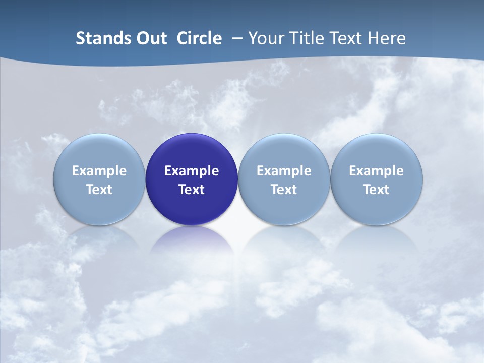 Panorama Bright Blue PowerPoint Template