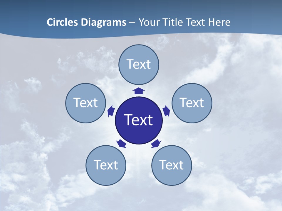 Panorama Bright Blue PowerPoint Template