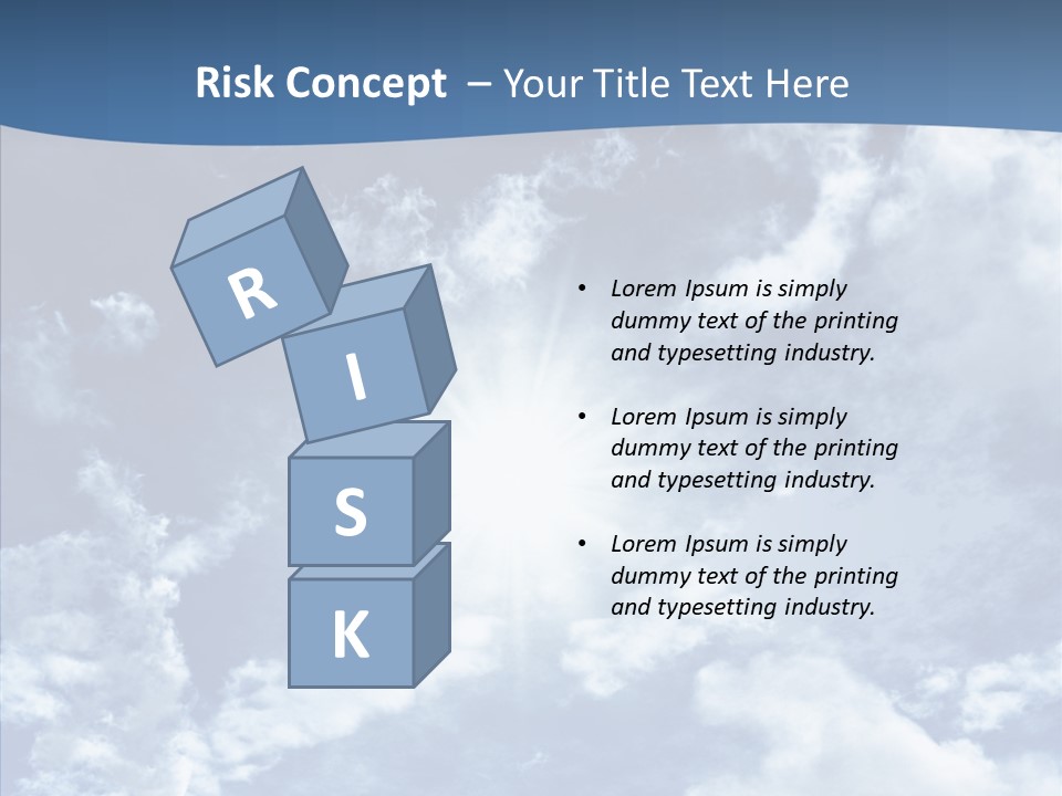 Panorama Bright Blue PowerPoint Template