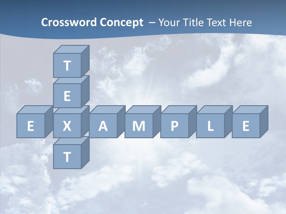 Panorama Bright Blue PowerPoint Template