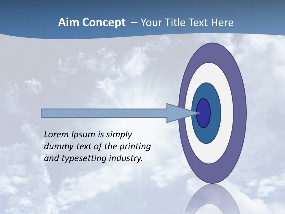 Panorama Bright Blue PowerPoint Template