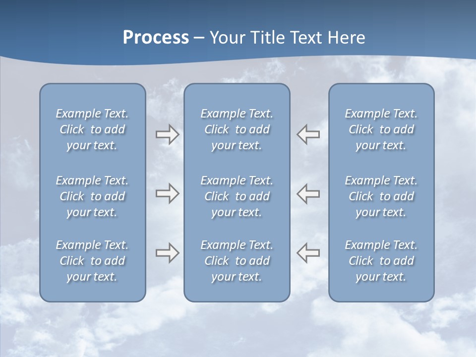 Panorama Bright Blue PowerPoint Template