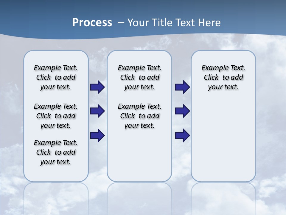 Panorama Bright Blue PowerPoint Template