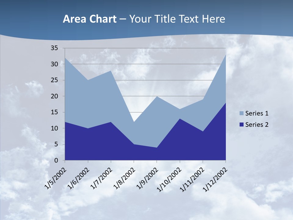 Panorama Bright Blue PowerPoint Template