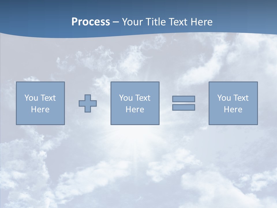 Panorama Bright Blue PowerPoint Template