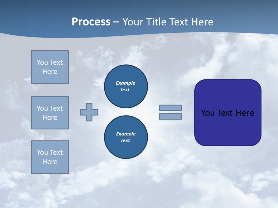 Panorama Bright Blue PowerPoint Template